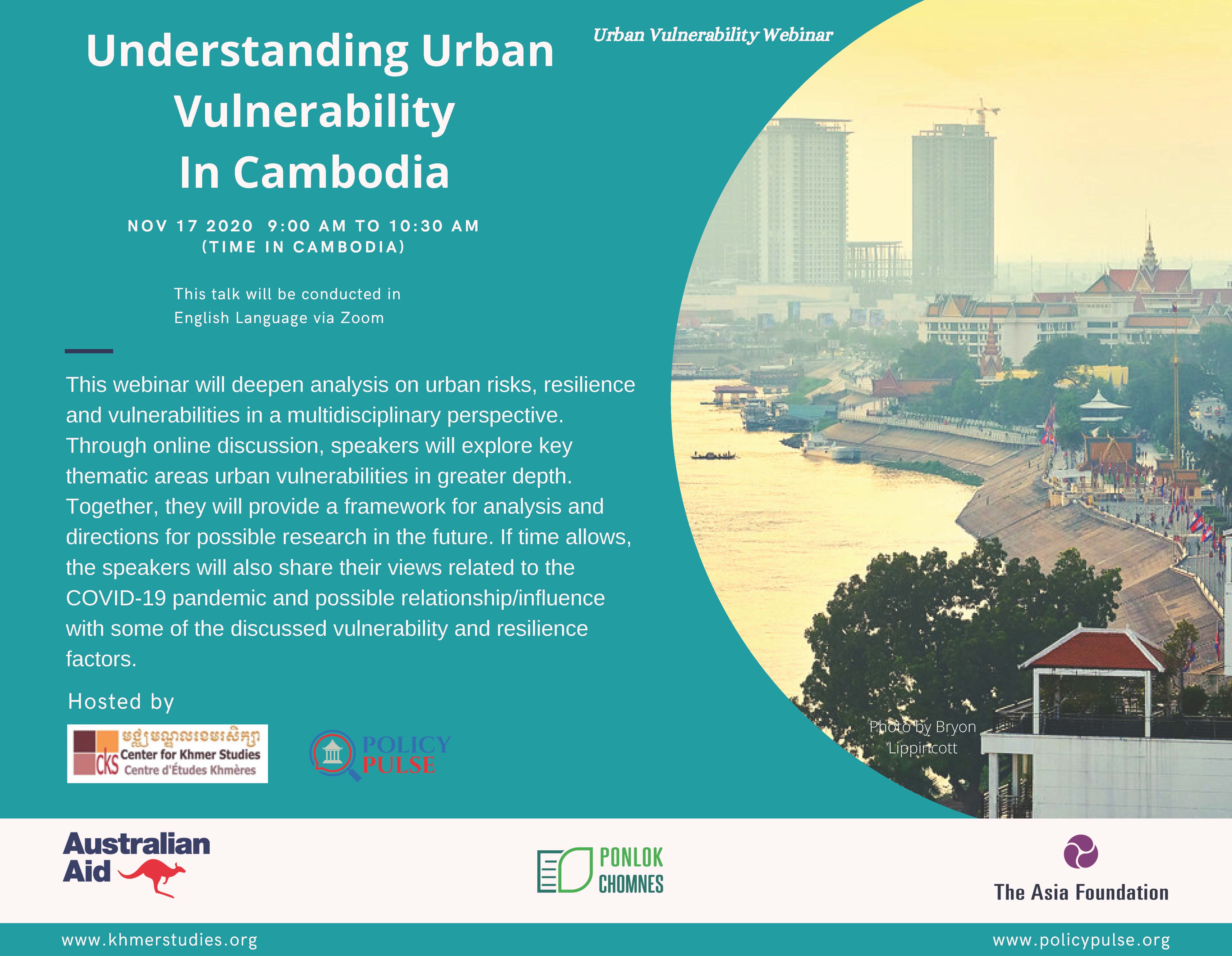 Urban Vulnerability Webinar: Understanding Urban Vulnerabilities in Cambodia