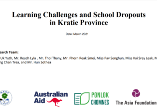 Learning Challenges and School Dropouts in Kratie Province