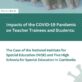 Policy Brief on “The Impacts of COVID-19 on Students with Disabilities: The Case of Hard of Hearing and Visually Impaired Teacher Trainees at the National Institute of Special Education (NISE) and Students at Five High Schools for Special Education in Cambodia”