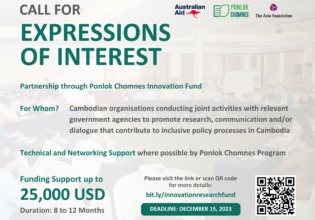 Call for the Expression of Interest for Ponlok Chomnes Innovation Fund