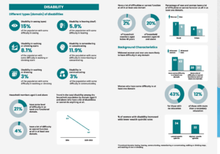 Cambodia DHS 2021-2022 Infographic for Gender and Disability